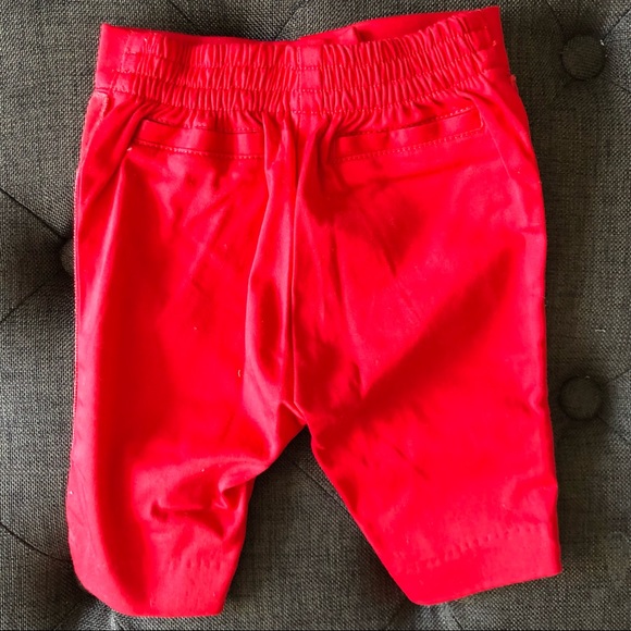 NWT Janie and Jack Cherry Red Tuxedo Pants, Baby 3-6 Months - Picture 4 of 14